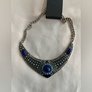 Steel and Stone Necklace